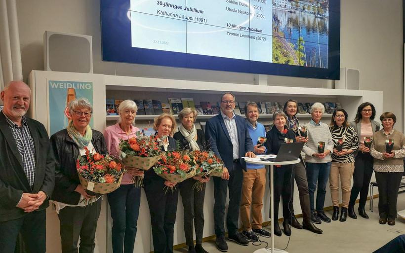 Die Jubilaren und Jubilarinnen von Schaffhauserland Tourismus