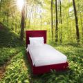 Bett mitten im Wald