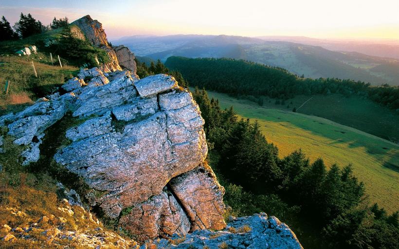 Aussicht vom Juraberg Chasseral