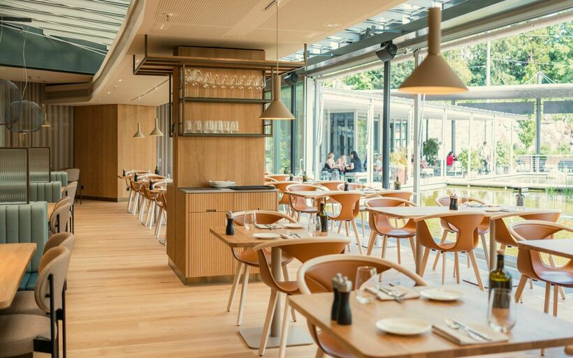 Restaurant Giardino mit Blick auf den Garten