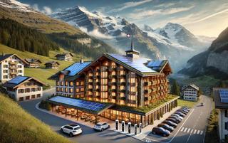 Dank zahlreicher Initiativen hilft die Beherbergungsbranche tatkräftig mit, die gesetzten Ziele der Energiestrategie 2050 wie den Ausbau von erneuerbaren Energiequellen zu erreichen.