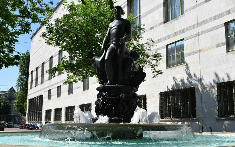 Zschokke-Brunnen beim Kunstmuseum Basel 
