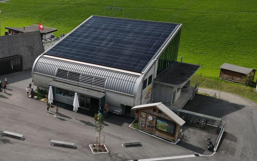 Neue 60kWh Solaranlage auf der Talstation der Luftseilbahn