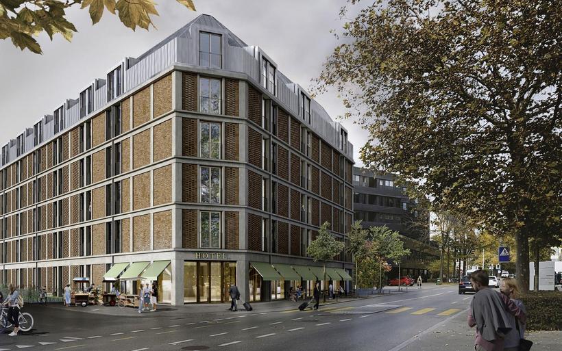 Visualisierung des neuen Hotels von Ibis Styles in Bern