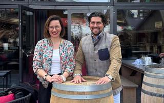 Vizepräsidentin Corinne Julen und Präsident Sebastian Metry