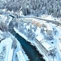 Hotel Scuol Palace im Winter