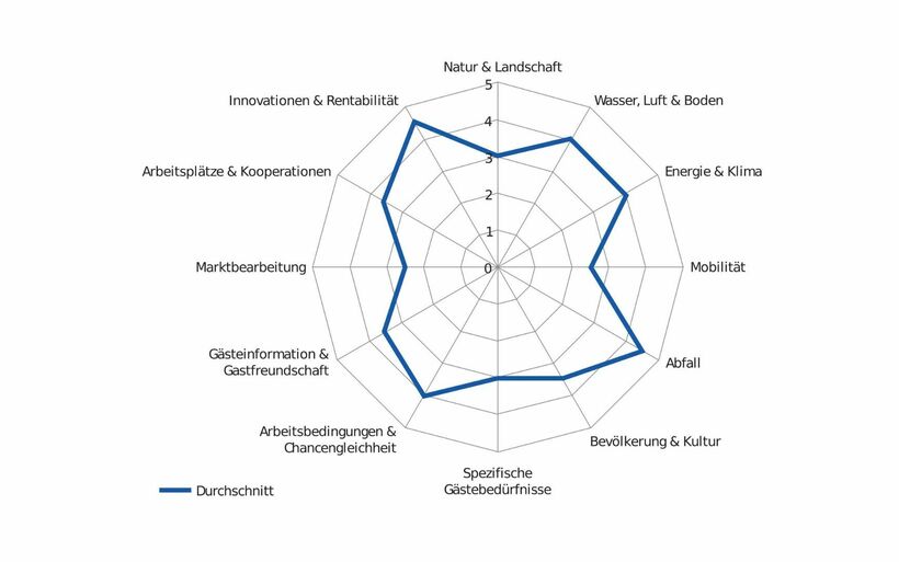 Spinnennetz-Grafik Nachhaltigkeit erfolgreich in Wert setzen