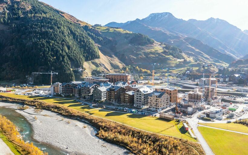 Bild der Baustelle in Andermatt
