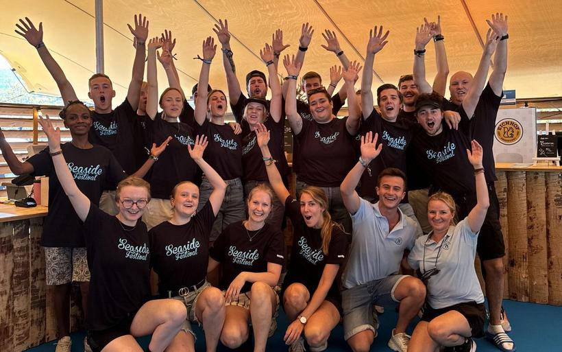 étudiants au Seaside Festival 