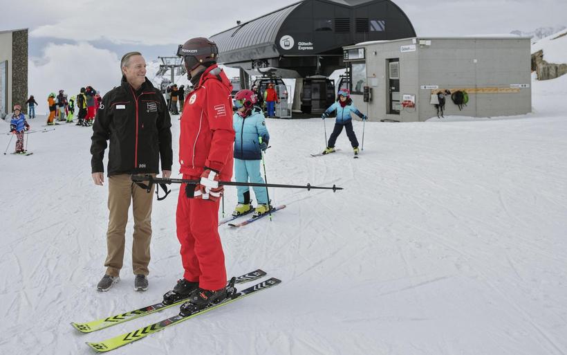Mike Goar im Skigebiet