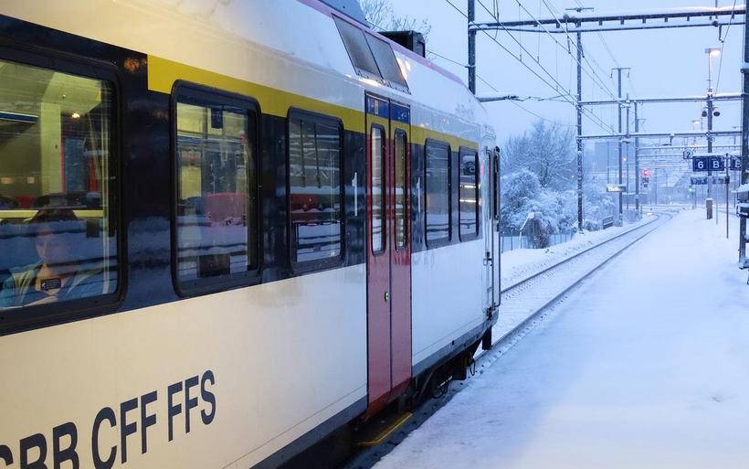 SBB Zug im Winter