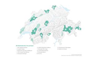 Karte Schweizer Pärke
