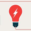 Symbolbild für Energie mit Batterie und Glühbirne