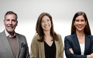 Portraits von Marc Scheurer, Janine Rupf und Marina Bollhalder