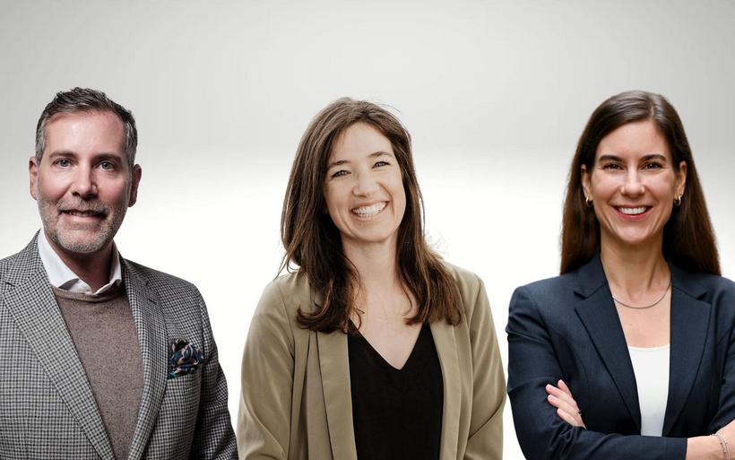 Portraits von Marc Scheurer, Janine Rupf und Marina Bollhalder