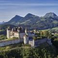 Vue du château de Gruyères.