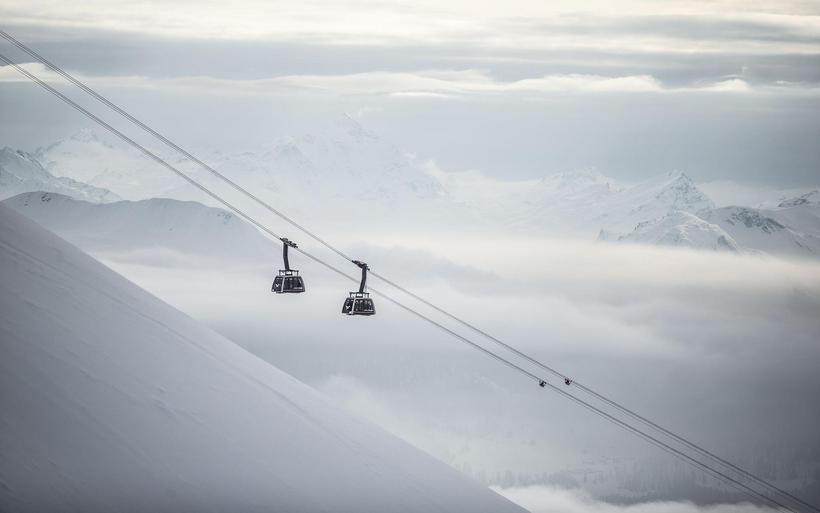 Gondelbahn im Winter