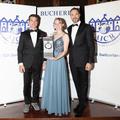 Damien Riedo, Direktor von Bucherer Lausanne, Carmen Többen, Romain Aranda, Präsident der AICR Schweiz (v.l). 