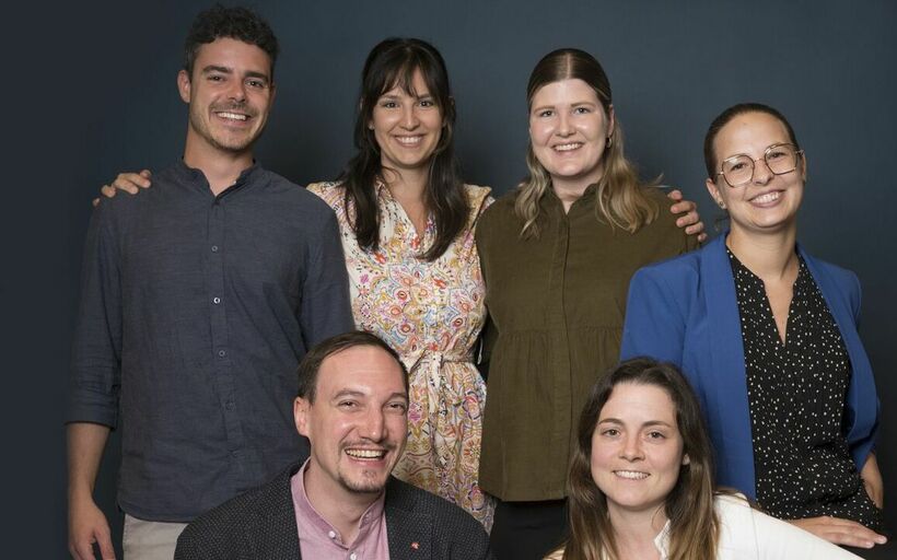 Motivierte Verbandskandidatinnen und -kandidaten: Thomas Gratwohl, Alain Köslich, Ruzica Dujmic, Carole Hauser, Anna Schmutz und Manuela Eigenmann (v. l.).