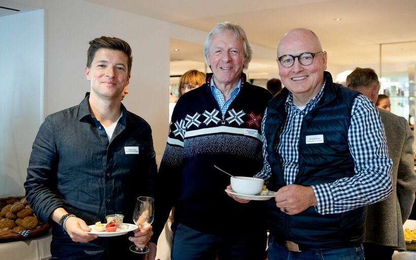 Rolf Furrer, Managing Director Zermatt Unplugged, Charles André Ramseier früherer Direktor Office Tourisme Canton de Vaud, Jürg Balsiger, Direktor Cabrio Stanserhorn Bahn. 