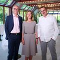 Mirco Plozza, Vizepräsident Thun-Thunersee Tourismus mit den neu gewählten Vorstandsmitglieder Ursula Flück-Arbeiter und Daniel Gerber (v.l.). Es fehlen Barbara Egli und Sebastian Moser.
