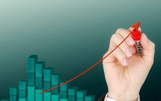 Symbolbild eines steigenden Graphs