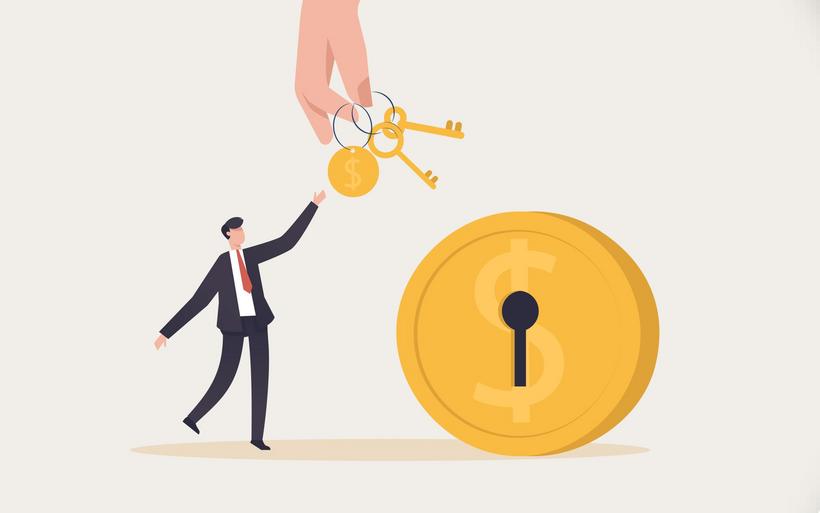 Grafik Schlüsselübergabe