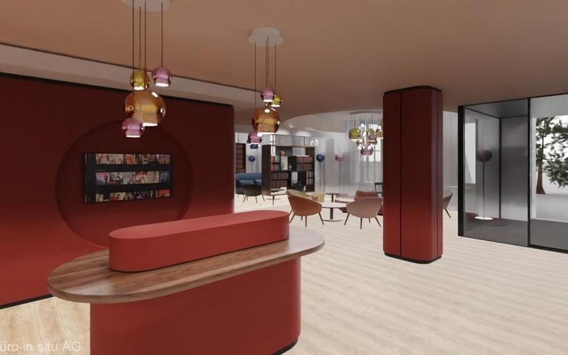 Visualisierung des umgebauten Restaurants Schützen Rheinfelden