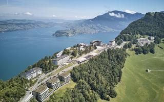 Vogelperspektive auf Bürgenstock Resort