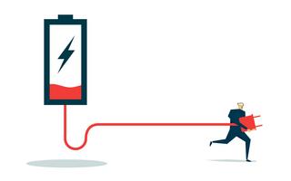 Batterie und Stecker