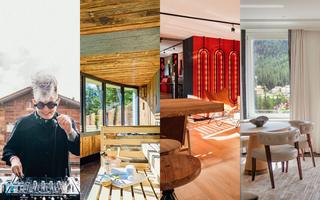 Collage W Verbier, Lenkerhof, Alaïa Lodge, Kronenhof 
