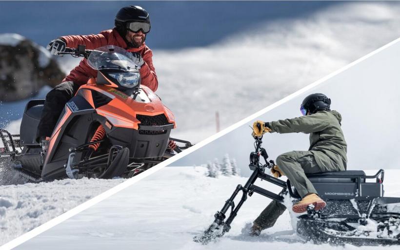 Snowbike und Moon-Bike