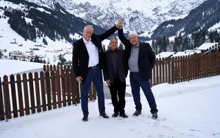 BAAG-Verwaltungsratspräsident René Müller, flankiert von Noch-Direktor, Markus  Hostettler (r.) und dem designierten Geschäftsführer, Nicolas Vauclair.