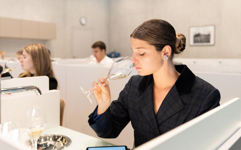 dégustation de vin à l'EHL