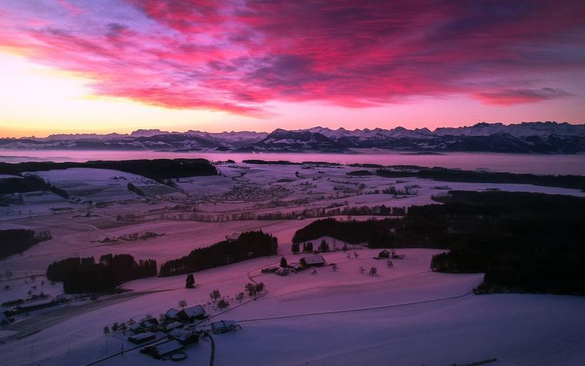 Panorama Sendeturm im Winter