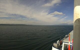 Une image du lac par une webcam