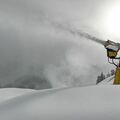 Schneekanone von Technoalpin im Einsatz