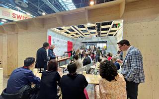 une masterclass sur le stand de Swiss Wine Promotion