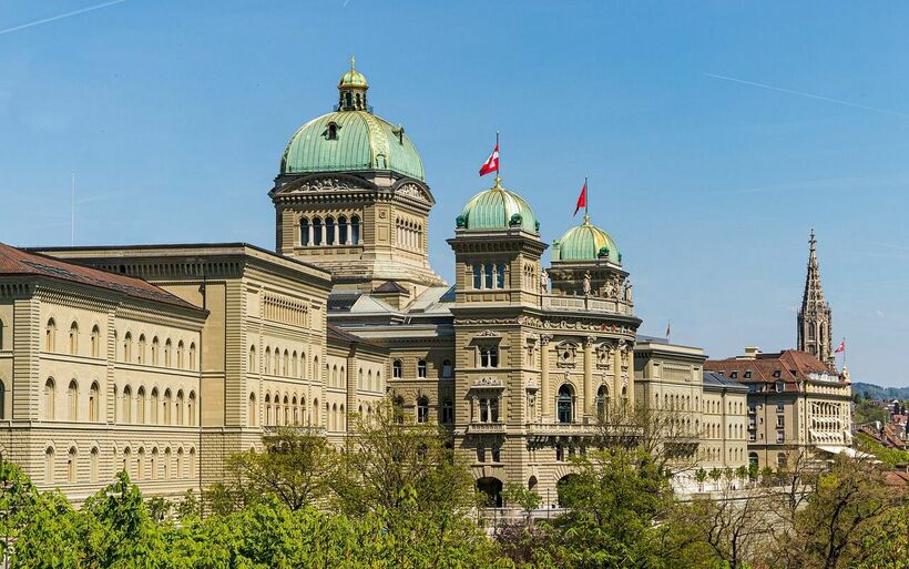 Aussenansicht auf das Bundeshaus Bern