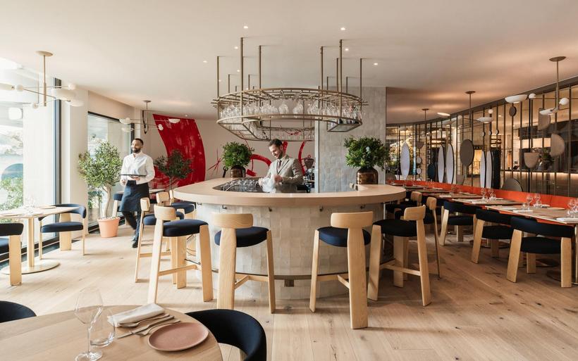 Le restaurant Ottolenghi à l'Hôtel Mandarin Oriental de Genève.