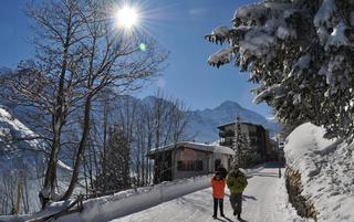 village de Mürren sous la neige