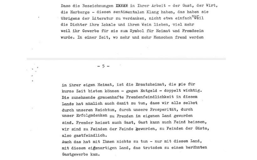 Auszüge Manuskript Diplomrede Peter Bichsel