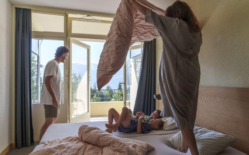 famille dans une auberge 