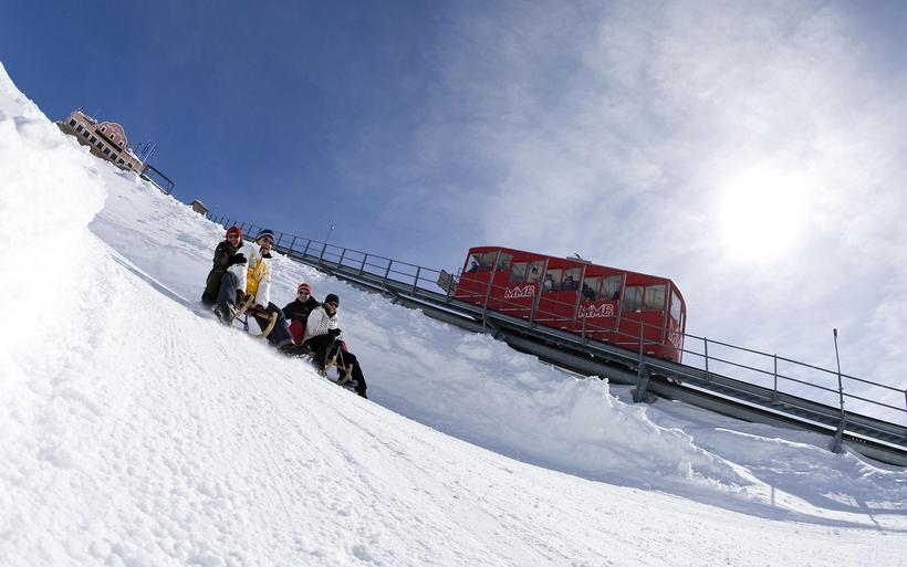 Schlitteln Muottas Muragl