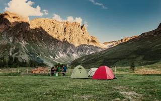 Campen in den Bergen